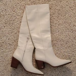 SAM EDELMAN Lindsey Knee High Boot - Ivory